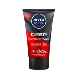 NIVEA Men Deep Acne Attack Scrub Mud Foam